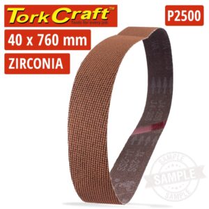 2500 GRIT ZIRCONIA SANDING BELTS 40MMX760MM