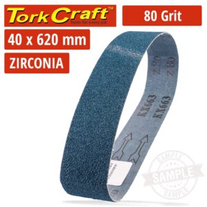 80 GRIT ZIRCONIA SANDING BELTS 40MMX620MM