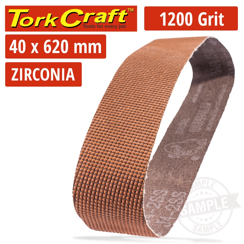 1200 GRIT ZIRCONIA SANDING BELTS 40MMX620MM 1200 GRIT ZIRCONIA SANDING BELTS 40MMX620MM