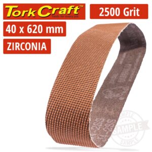 2500 GRIT ZIRCONIA SANDING BELTS 40MMX620MM