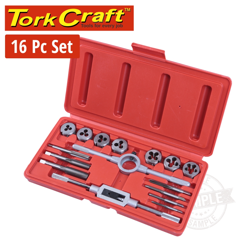 TAP & DIE SET 16PCE IN PLASTIC CASE TAP & DIE SET 16PCE IN PLASTIC CASE