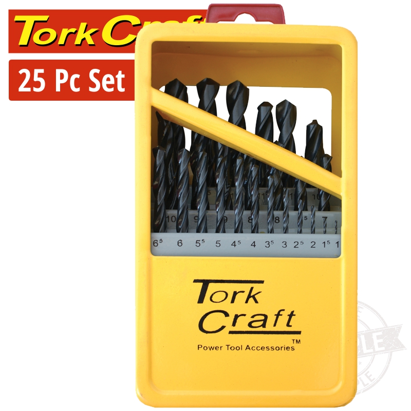 DRILL BIT SET 25PCE ROLL FORGED METAL CASE DRILL BIT SET 25PCE ROLL FORGED METAL CASE