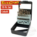 DRILL BIT SET COBALT 19PCE 1- 10MM