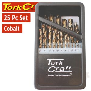 DRILL BIT SET COBALT 25PCE 1 -13MM