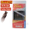 DRILL BIT SET 19PCS 1-10MM x 0.5MM TURBO POINT