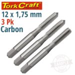 TAPS CARB.STEEL 12X1.75MM 3/PK