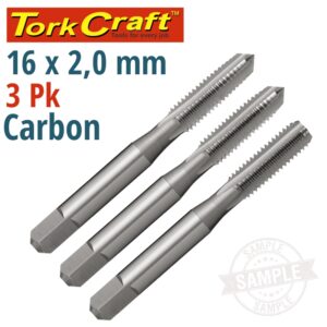 TAPS CARB.STEEL 16X2.00MM 3/PK