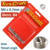 THREAD REPAIR KIT M4 X 0.7 X1.0D REPL. INSERTS FOR NR5004