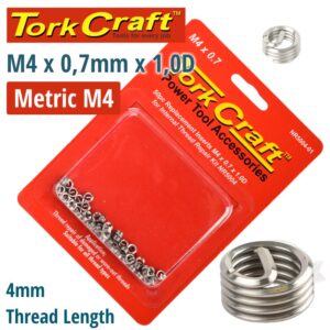 THREAD REPAIR KIT M4 X 0.7 X1.0D REPL. INSERTS FOR NR5004