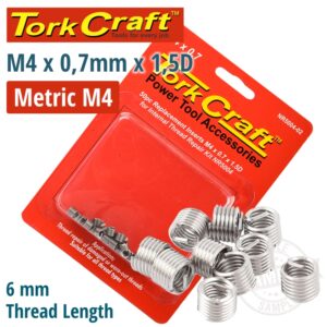 THREAD REPAIR KIT M4 X 0.7 X1.5D REPL. INSERTS FOR NR5004