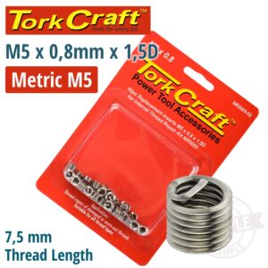 THREAD REPAIR KIT M5 X 0.8 X 1.5D REPL. INSERTS FOR NR5005