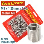 THREAD REPAIR KIT M8 X 1.25 X 2.0D REPL. INSERTS FOR NR5008