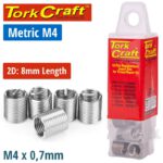THREAD REPAIR KIT M4 X 2D REPLACEMENT INSERTS 10PCE