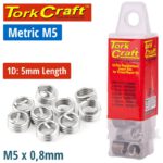 THREAD REPAIR KIT M5 X 1D REPLACEMENT INSERTS 10PCE