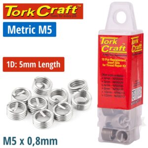 THREAD REPAIR KIT M5 X 1D REPLACEMENT INSERTS 10PCE