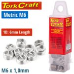 THREAD REPAIR KIT M6 X 1D REPLACEMENT INSERTS 10PCE