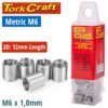 THREAD REPAIR KIT M6 X 2D REPLACEMENT INSERTS 10PCE