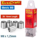 THREAD REPAIR KIT M8 X 2D REPLACEMENT INSERTS 10PCE