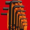 HEX ALLEN KEY SET 10PC 1.5-10MM CARDED CR-V
