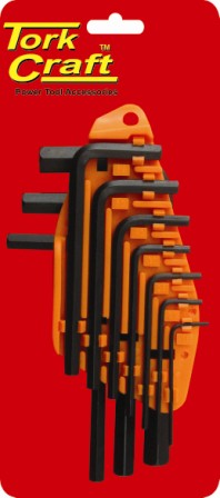 HEX ALLEN KEY SET 10PC 1.5-10MM CARDED CR-V HEX ALLEN KEY SET 10PC 1.5-10MM CARDED CR-V
