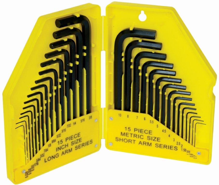30PCE ALLEN KEY SET METRIC & IMPERIAL SIZES IN PLASTIC CASE 30PCE ALLEN KEY SET METRIC & IMPERIAL SIZES IN PLASTIC CASE
