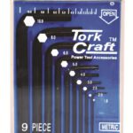 HEX KEY SET 9PC 1.5-10MM CR-V IN PLASTIC CASE