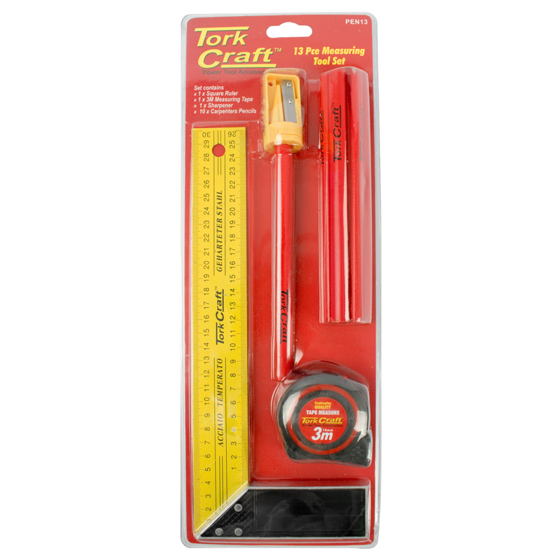 TORK CRAFT 13PC MEASURING TOOL SET TORK CRAFT 13PC MEASURING TOOL SET