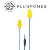GUARDIAN SERIES PLUGFONE BLUE/YELLOW WIRED EARPHONES