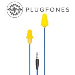 GUARDIAN SERIES PLUGFONE BLUE/YELLOW WIRED EARPHONES