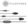 GUARDIAN PLUS SERIES BLACK/BLACK WIRED EARPHONES WITH MIC & VOL CONT