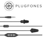 GUARDIAN PLUS SERIES BLACK/BLACK WIRED EARPHONES WITH MIC & VOL CONT