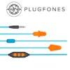 GUARDIAN PLUS SERIES BLUE/ORANGE WIRED EARPHONES WITH MIC & VOL CONT