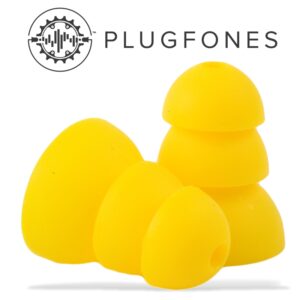REPLACEMENT SILICONE EAR BUD YELLOW 10 PACK (5 PAIRS)