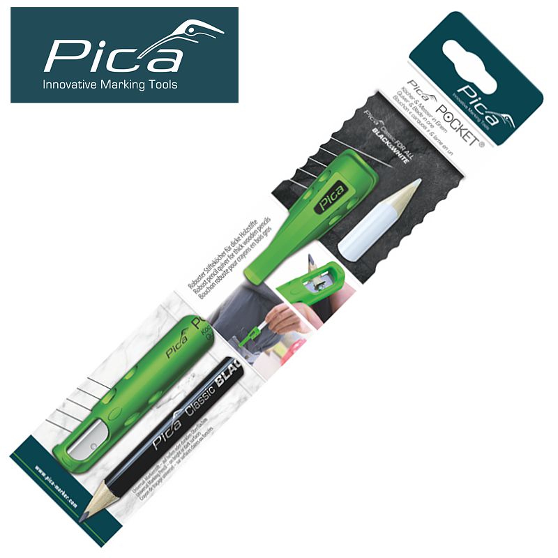 PICA POCKET C/W 1 FOR ALL BLACK AND WHITE MARKING PENCIL IN BLISTER PICA POCKET C/W 1 FOR ALL BLACK AND WHITE MARKING PENCIL IN BLISTER