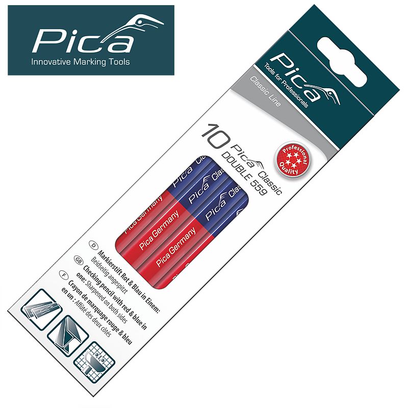 PICA UNIVERSAL MARKING PENCIL RED/BLUE END 10PC PICA UNIVERSAL MARKING PENCIL RED/BLUE END 10PC