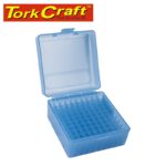 HARD CASE AMMO BOX 120X120X70MM RIFLE 100 ROUNDS (T9B07)