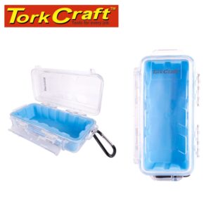 MICRO CASE BLUE 198 X 100 X 60MM SIL./LINER WITH CARABIN.CLIP