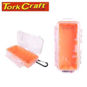MICRO CASE ORAN. 197 X 100 X 61MM SIL./LINER WITH CARABIN.CLIP