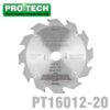 SAW BLADE TCT 160X2.2X20X12T WOOD PROF. PRO-TECH FES. TS55 PW12