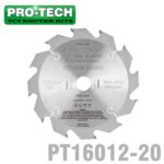 SAW BLADE TCT 160X2.2X20X12T WOOD PROF. PRO-TECH FES. TS55 PW12