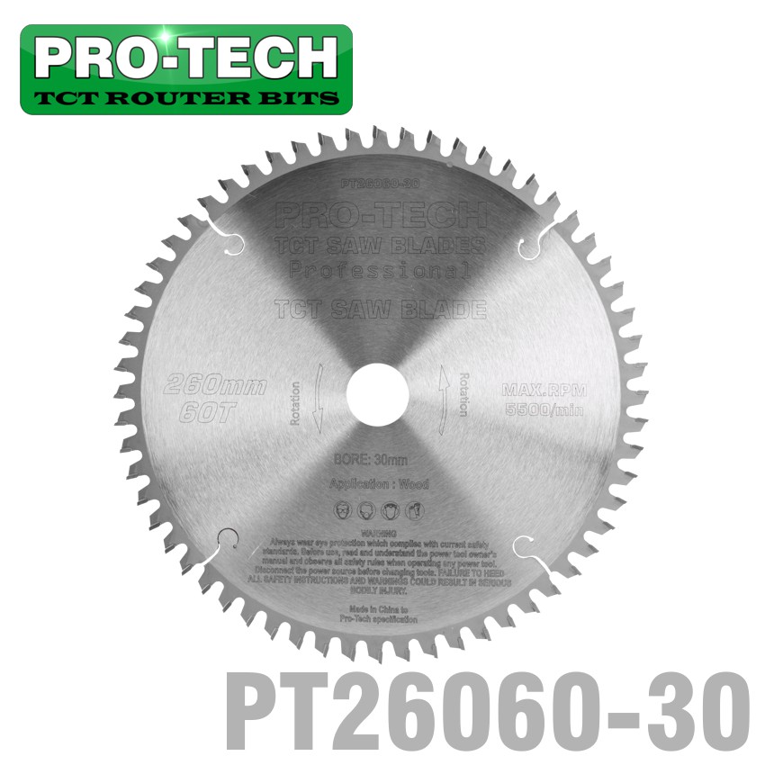 SAW BLADE TCT 260X2.5X30X60T WOOD PROF. PRO-TECH FES. KAPEX SAW BLADE TCT 260X2.5X30X60T WOOD PROF. PRO-TECH FES. KAPEX