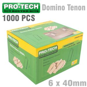 DOMINO TENON 6X40MM 1000PC COLOUR BOX BEECH WOOD