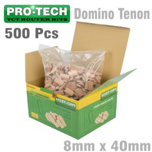 DOMINO TENON 8X40MM 500PC PER COLOUR BEECH WOOD