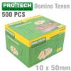 DOMINO TENON 10X50MM 500PC PER COLOUR BOX BEECH WOOD