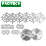 DADO SET 203MM X 15.88 X 24T 4 X 1/8' 3/32'1/16' CHIP 27.5MM