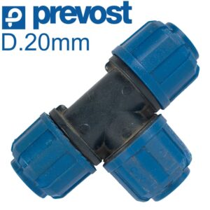 T-PIECE FEMALE EQUAL SIZES D.20MM