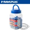 UNIVERSAL NYLON PLUG X10MMX50MM WITH SCREWS X200 PER JAR