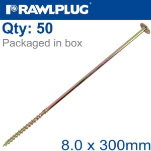 TORX T40 TIMBER CONSTRUCTION SCREW 8.0X300MM X50-BOX