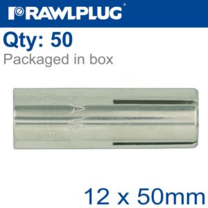WEDGE ANCHOR 12X50MM X50 -BOX 15MM DRILL
