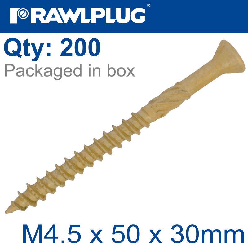 R-DSX SCREWS M4.5 X 50X30 GINGER RUSPERT X200-BOX R-DSX SCREWS M4.5 X 50X30 GINGER RUSPERT X200-BOX